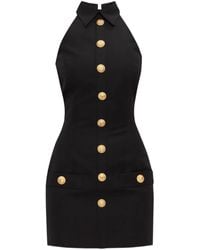 Balmain - ホルターネック ミニドレス - Lyst