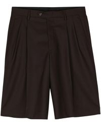 Lardini - Shorts de vestir de talle medio - Lyst
