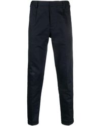 Emporio Armani - Pantalon en coton à coupe slim - Lyst