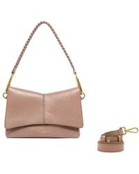 Gianni Chiarini - Diva Braided Strap Leather Shoulder Bag - Lyst