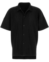 Homme Plissé Issey Miyake - Monthly Colors May Plissé-Effect Short-Sleeve Shirt - Lyst