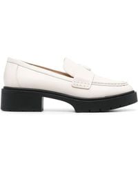 COACH - Leah Leather Loafer (Chalk) Shoes - Lyst