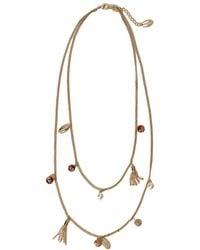 Twinset - Necklace With Pendants And Multicolour Stones - Lyst