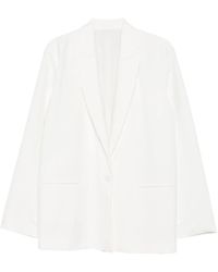 Alberta Ferretti - Single-Button Notched-Lapel Blazer - Lyst
