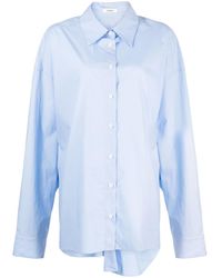 Goen.J - Twisted-Back Cotton Shirt - Lyst