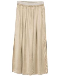 Peserico - Slit Midi Skirt - Lyst