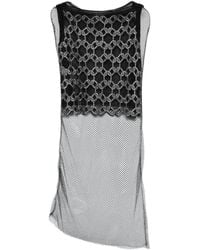Gemy Maalouf - Geometric-Pattern Mesh Top - Lyst