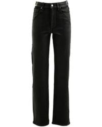 PAIGE - Coated Straight-Leg Jeans - Lyst