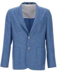 Barba Napoli - Blazer Easy J Mono À Poche Plaquée - Lyst