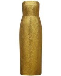 Simon Miller - Verdelle Strapless Midi-Jurk - Lyst