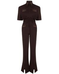Violante Nessi - Duse Strong Collar Split Jumpsuit - Lyst