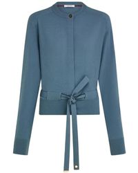 Ferragamo - Cardigan With Ribbon Detail - Lyst