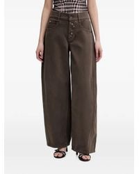 Miss Sixty - Button-Fly Mid-Rise Wide-Leg Jeans - Lyst