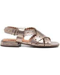 Chie Mihara - Scalloped-Hem Sandals - Lyst