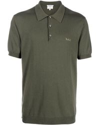 Woolrich - Logo-embroidered Knitted Polo Shirt - Lyst