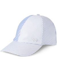 Maison Michel - Tiger Striped Cotton Cap - Lyst