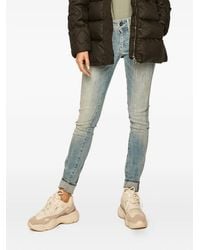 G-Star - Skinny Jeans Met Vervaagd Effect En Vijf Zakken - Lyst