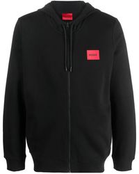 HUGO - Sudadera con capucha y parche del logo - Lyst