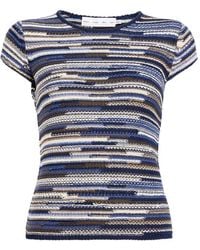 Proenza Schouler - Veya Ribbed Striped T-Shirt - Lyst