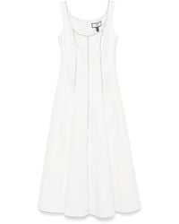 Nissa - Robe Mi-Longue À Ornements En Cristal - Lyst