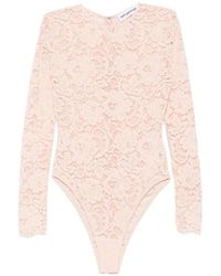 Self-Portrait - Floral-Lace Long-Sleeve Top - Lyst