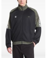 Fred Perry - Logo-Tape Zip-Up Jacket - Lyst