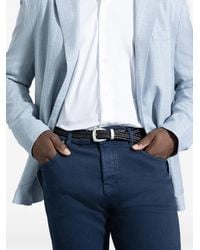 Eleventy - Waxed Twisted Leather Belt - Lyst