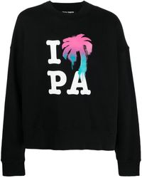 Palm Angels - I Love Pa Crew Sweatshirt - Lyst