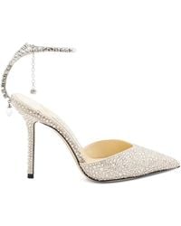 Jimmy Choo - Saeda 100 Mm Pumps Verfraaid Met Kristallen - Lyst