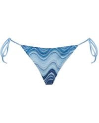 MC2 Saint Barth - Marielle Wave-Pattern Bikini Bottoms - Lyst