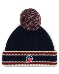 Fusalp - Bonnet Striped Pompom Beanie Hat - Lyst
