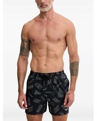 Nike - Logo-Print Drawstring Swim Shorts - Lyst