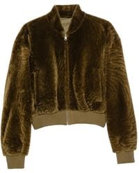 Arma - Shearling-Trimmed Reversible Bomber Jacket - Lyst