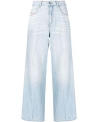 DIESEL - 1978 D-akemi Wide-leg Jeans - Lyst