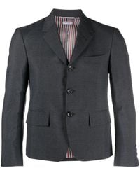Thom Browne - Single-Breasted Wool Blend Blazer - Lyst
