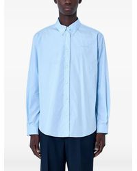 Miu Miu - Button-Down Cotton-Poplin Shirt - Lyst