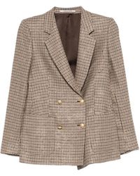 Tagliatore - Chaqueta A Cuadros Con Doble Botonadura - Lyst
