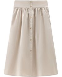 Woolrich - A-Line Cotton Skirt - Lyst