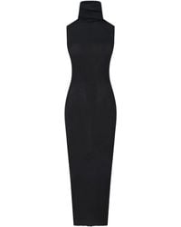 Rick Owens - Ribbed High-Neck Maxi Dress - Lyst