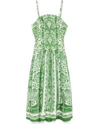 FARM Rio - Floral Cotton Maxi Dress - Lyst