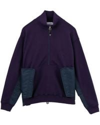 Toga - Pull À Col Zippé À Empiècements - Lyst