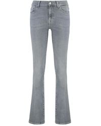 7 For All Mankind - Bootcut Jeans Met Logo-Label - Lyst