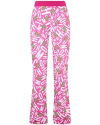 Moschino - Logo-Print Teddy Bear Trousers - Lyst