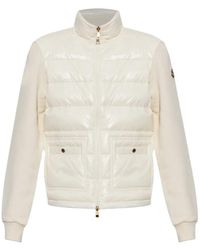 Moncler - Quilted-Panel Zip-Fastening Jacket - Lyst