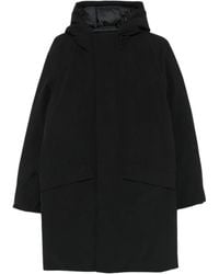 Sandro - Jas Met Capuchon En Vlakken - Lyst