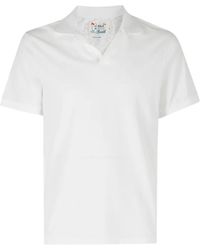 MC2 Saint Barth - Charles Piqué V-Neck T-Shirt - Lyst