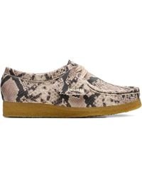 Clarks - Snake Leather Wallabee Shoes - Lyst
