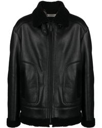 Philipp Plein - Skull-Print Leather Jacket - Lyst