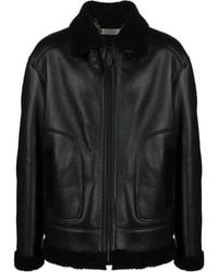 Philipp Plein - Skull-Print Leather Jacket - Lyst