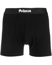 McQueen - Graffiti-Logo Boxer Briefs - Lyst